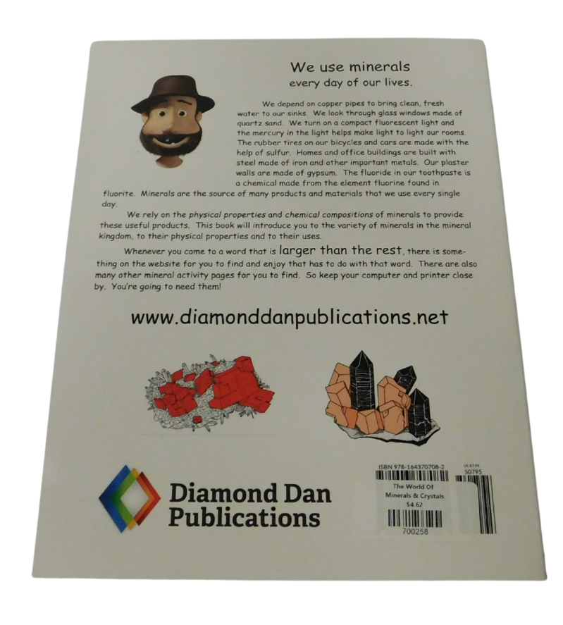 The World of Minerals and Crystals: Alphabet Coloring Book