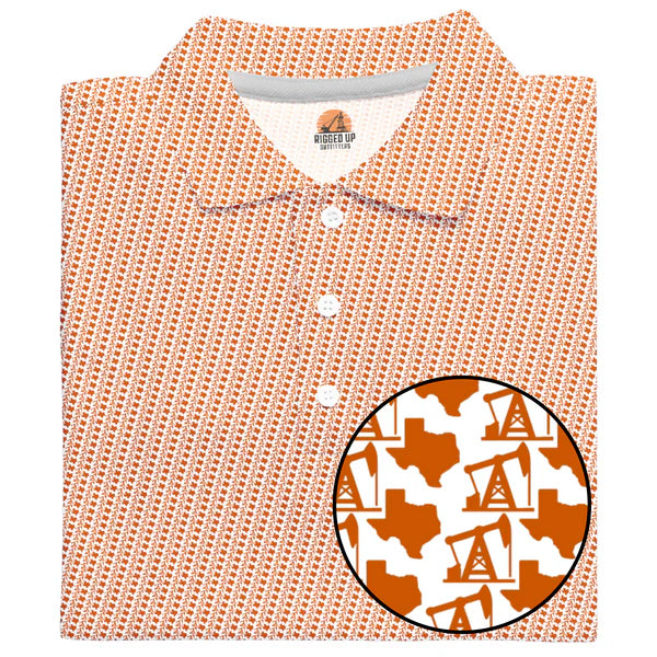 Burnt Orange Petro Permian Polo
