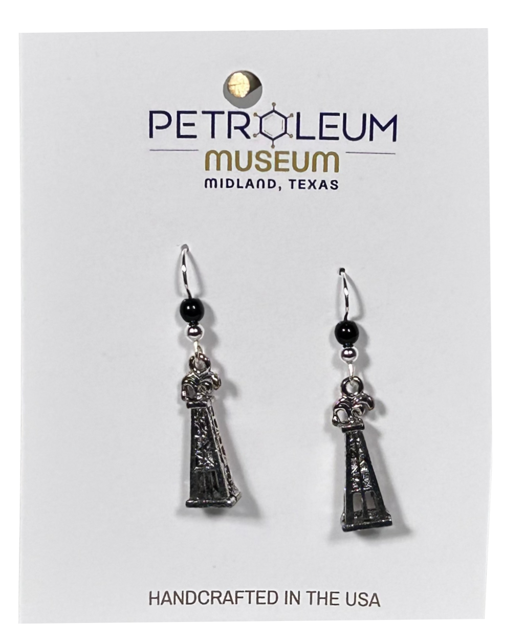DERRICK PUMPJACK TEXAS EARRING - CHARM