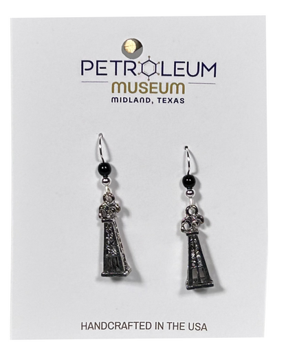 DERRICK PUMPJACK TEXAS EARRING - CHARM