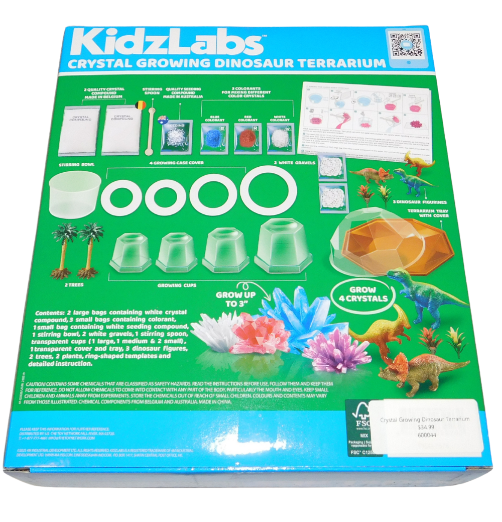 Crystal Growing Dinosaur Terrarium