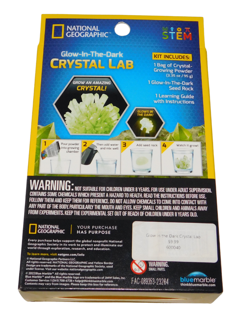 Glow in the Dark Crystal Lab