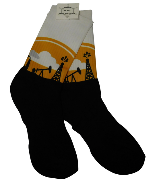 OILFIELD LANDSCAPE SOCKS