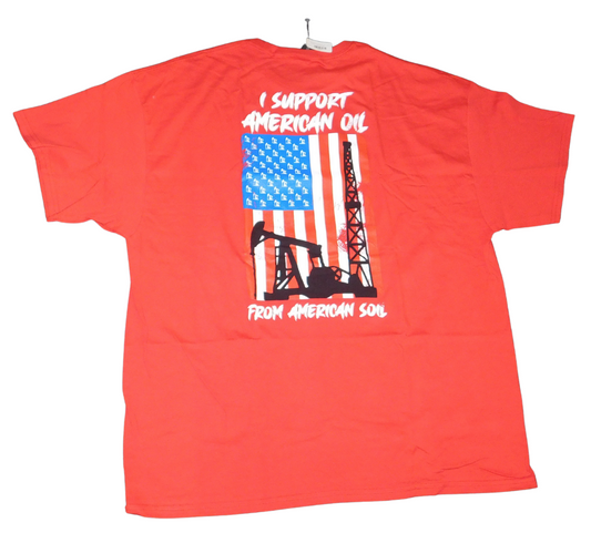 I Support American Oil T-Shirt (Red)
