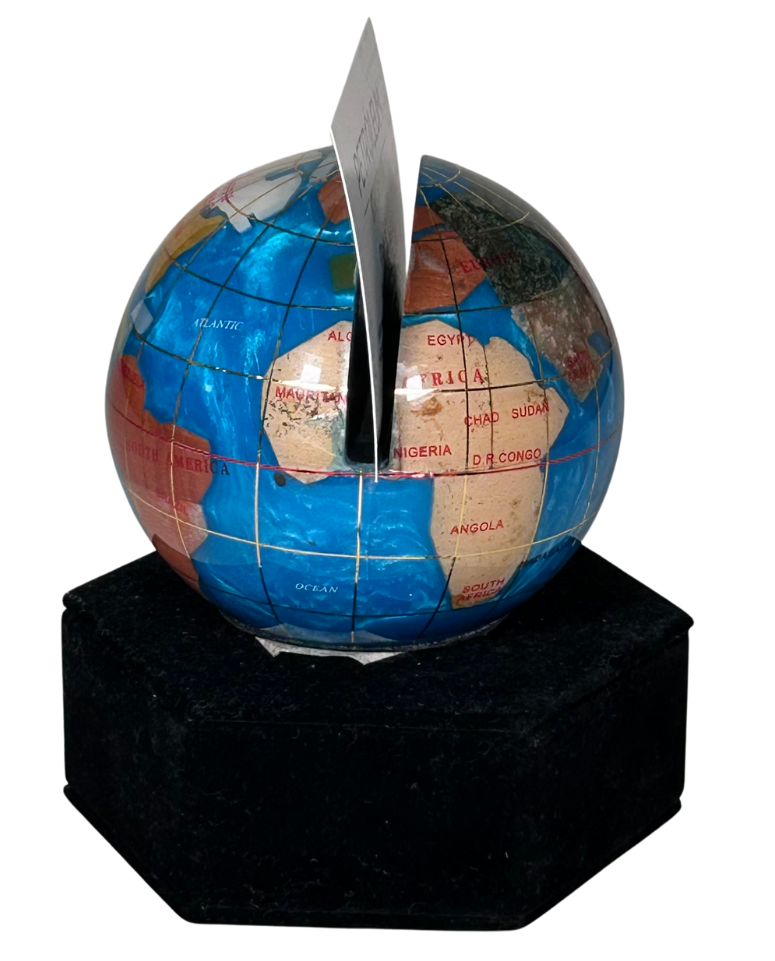Globe Business Card Holder